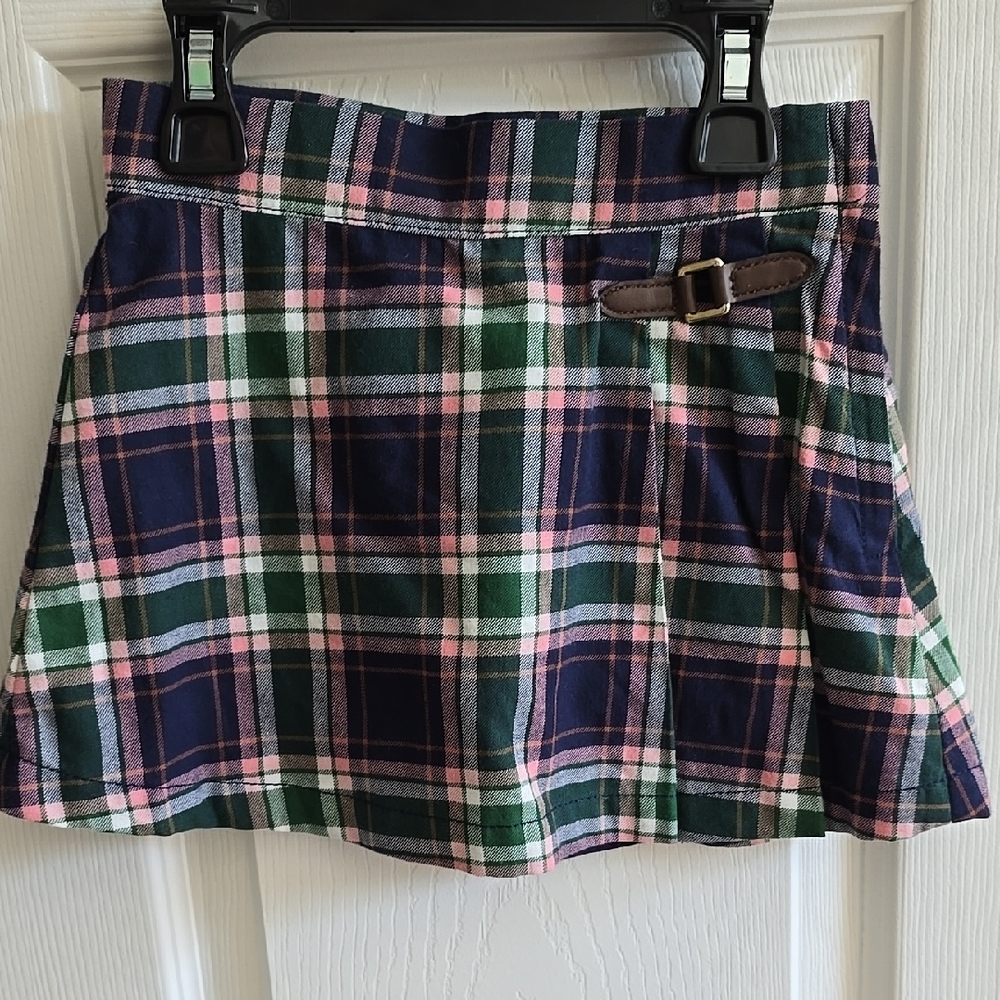 Janie and Jack Blue Green Mini Skater Skirt